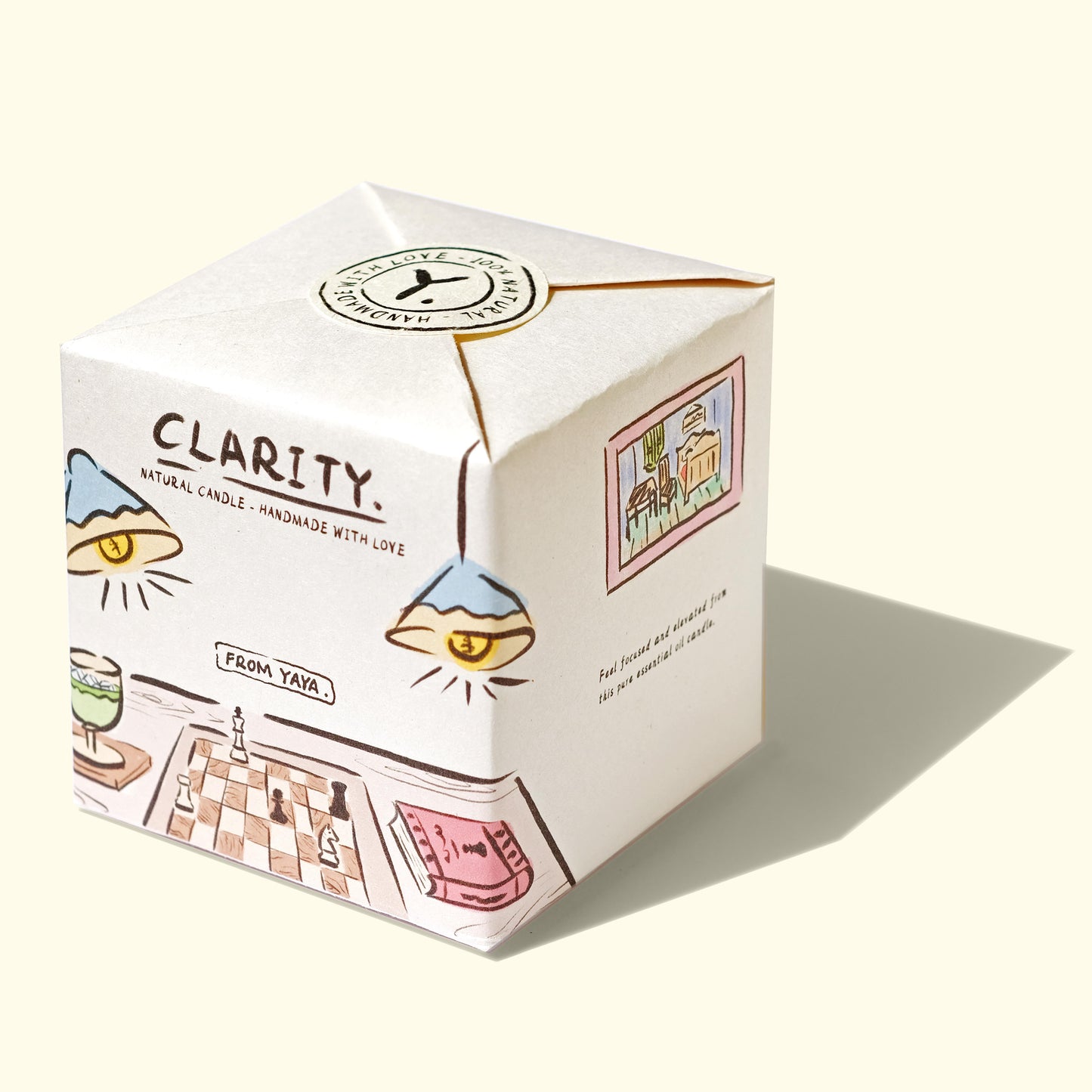 Clarity Essential Oil Candle | 100% Natural | Handmade | 40hrs Burn Time