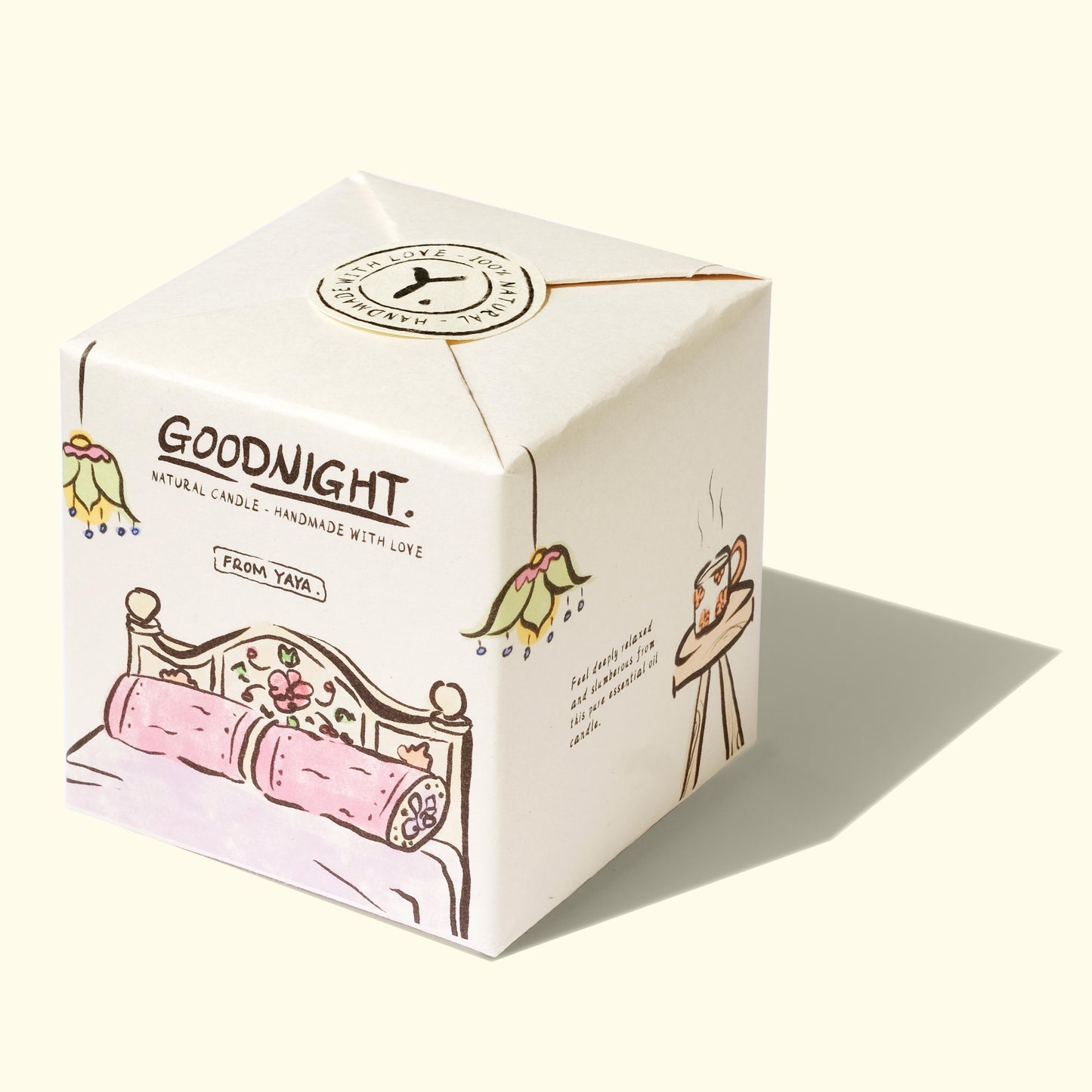 Goodnight Essential Oil Candle | 100% Natural | Handmade | 40hrs Burn Time