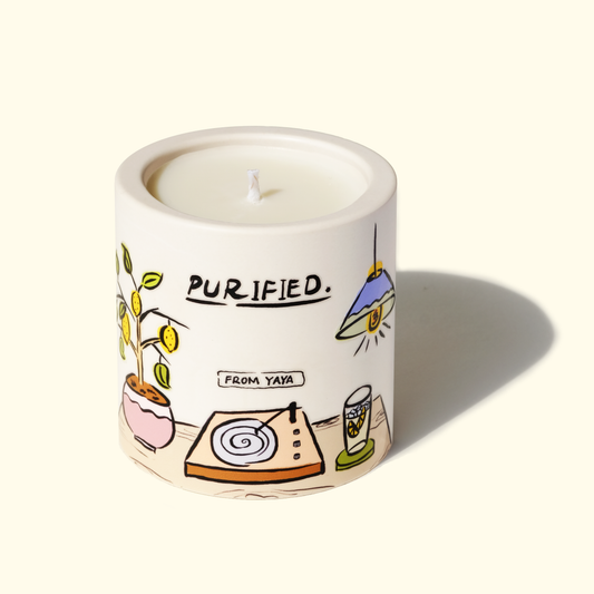 Purified Essential Oil Candle | 100% Natural | Handmade | 40hrs Burn Time