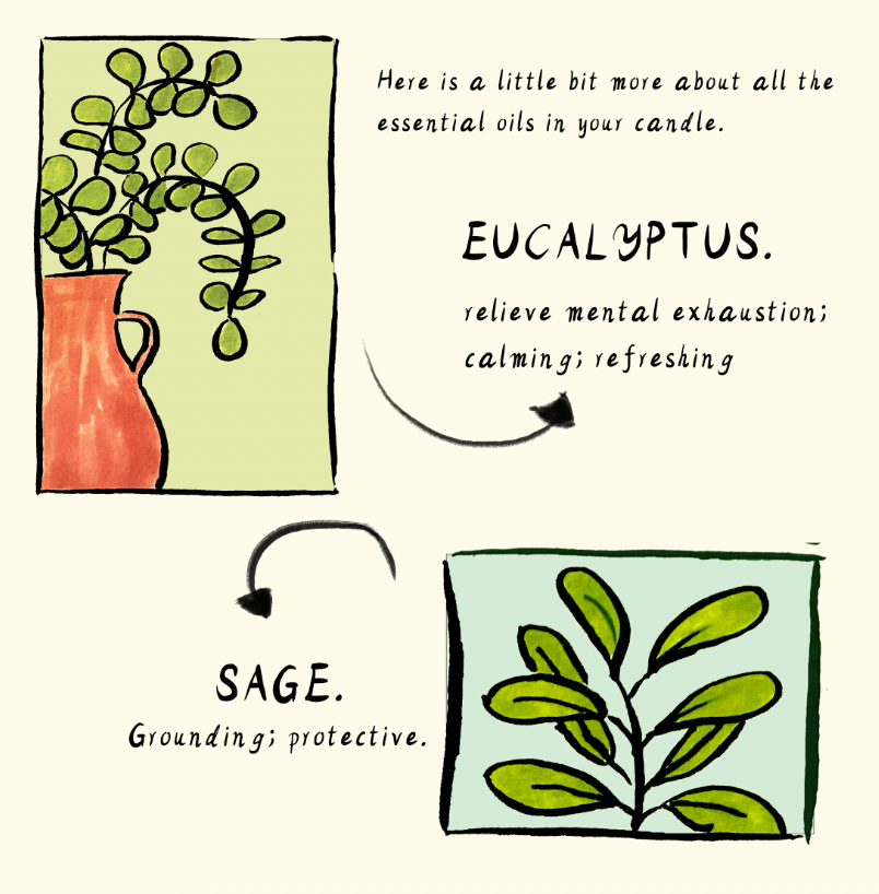 Purified Essential Oil Candle | 100% Natural | Handmade | 40hrs Burn Time