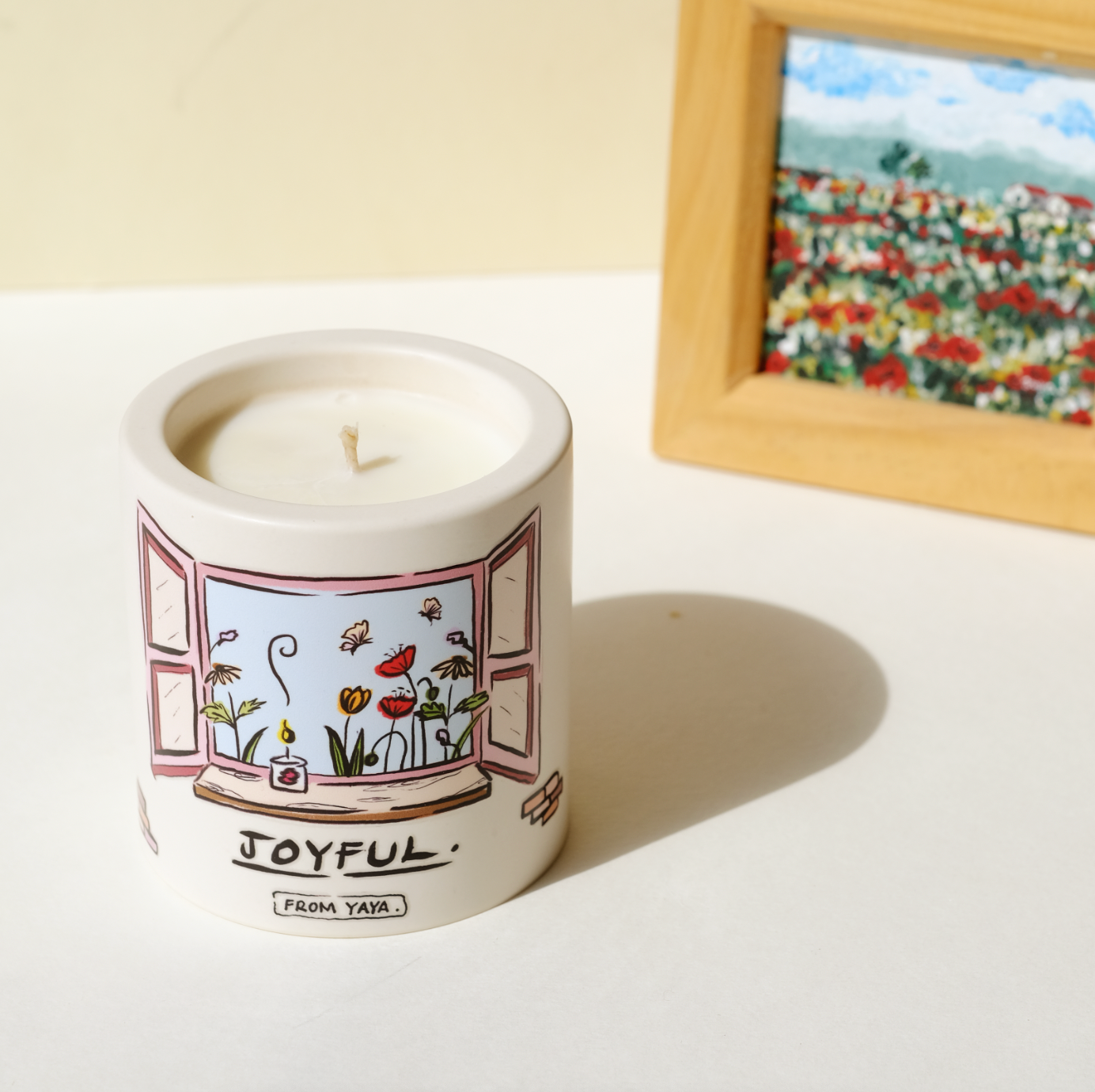 Joyful Essential Oil Candle | 100% Natural | Handmade | 40hrs Burn Time