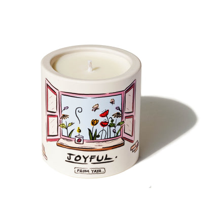 Joyful – Natural Essential Oil Candle, 40hr Burn