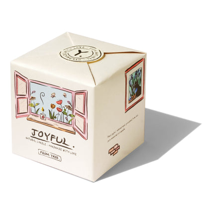 Joyful – Natural Essential Oil Candle, 22hr Burn