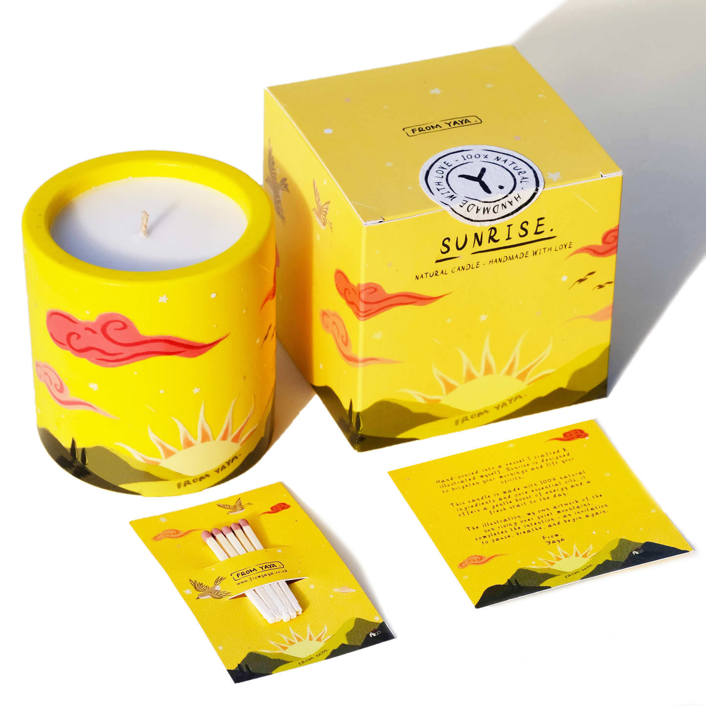 Sunrise – Natural Essential Oil Candle, 40hr Burn