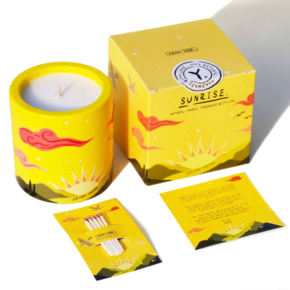Sunrise – Natural Essential Oil Candle, 40hr Burn