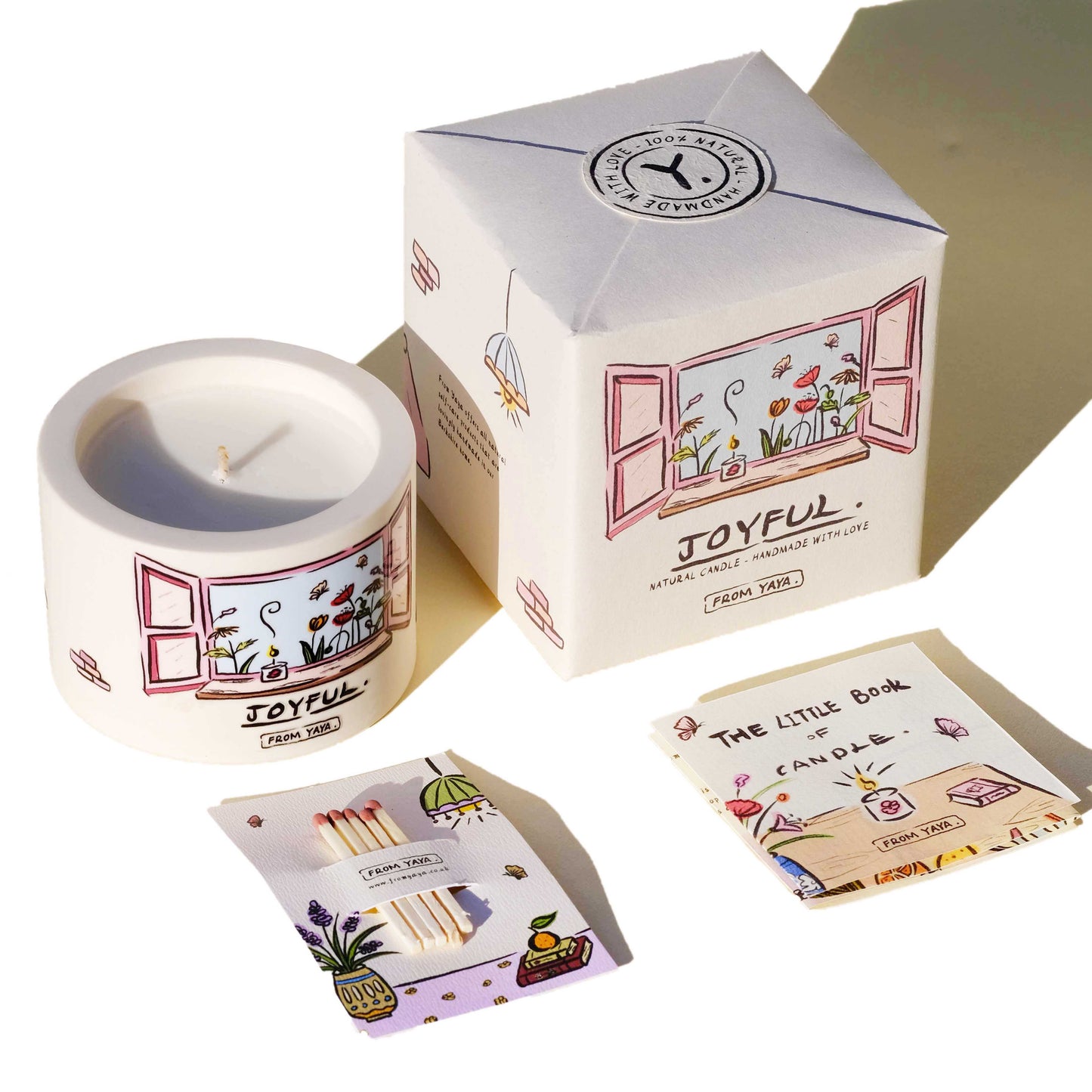 Joyful – Natural Essential Oil Candle, 22hr Burn