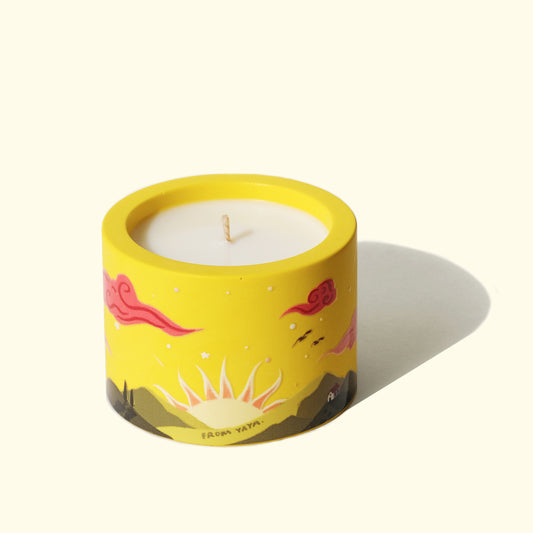 Sunrise | Essential Oil Candle | 100% Natural | Handmade | 22hrs Burn Time